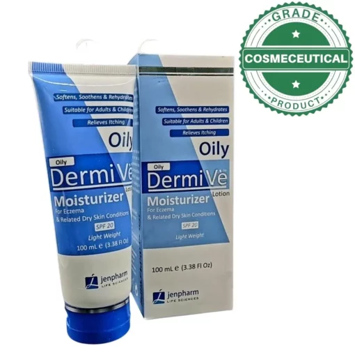 Dermive Oily Moisturizer Lotion (For Eczema And Related Dry Skin Conditions Spf 20) 100Ml - Image 2