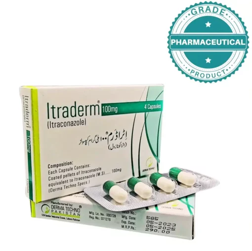 Itraderm Capsules 100Mg