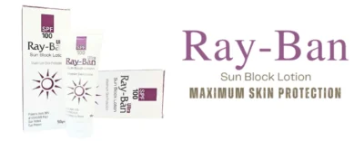 Ultra Ray-Ban Spf 100 Sun Block Lotion